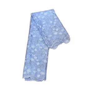 charisma sequence blue aso ebi fabrics picture