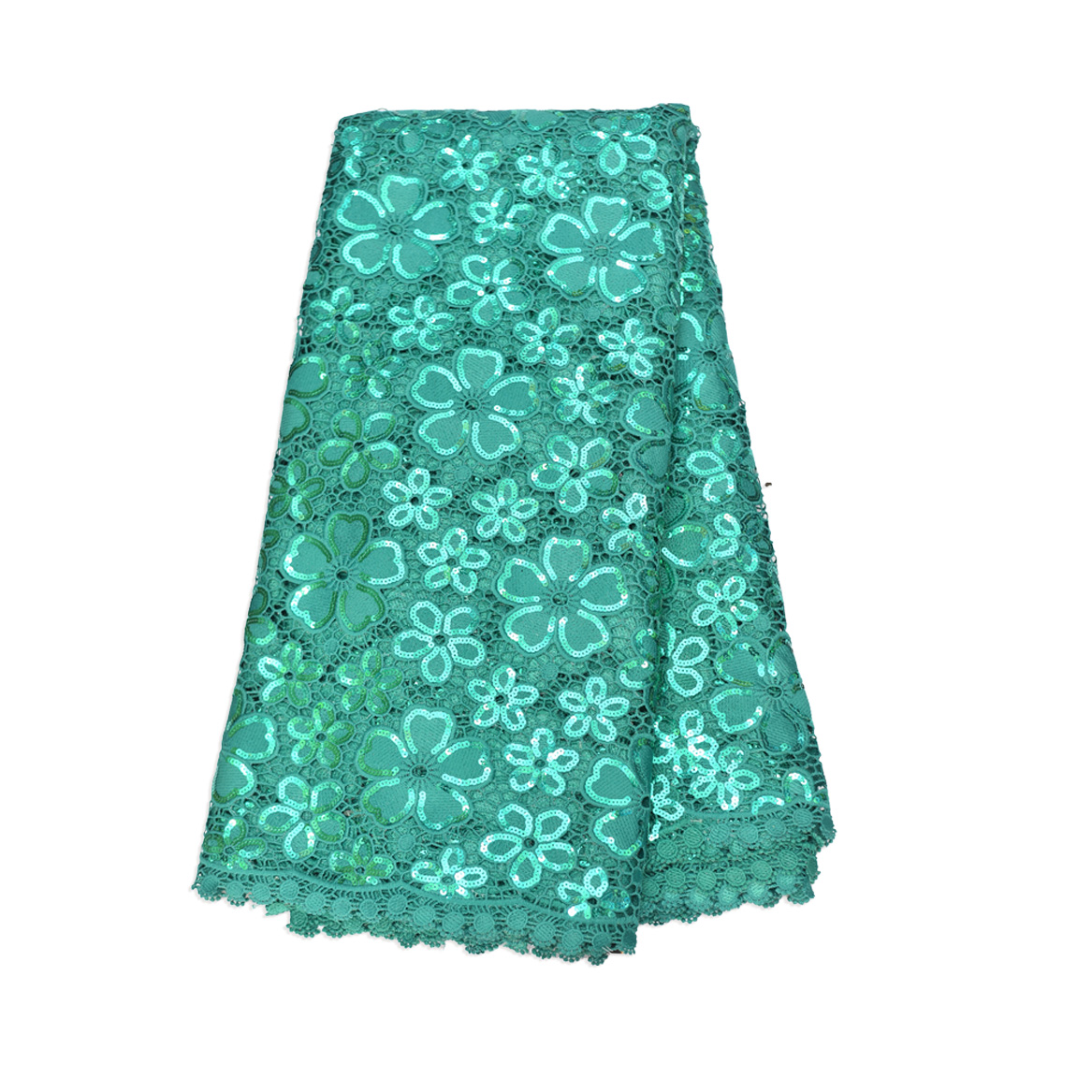 decimal flower cord green aso ebi fabrics picture