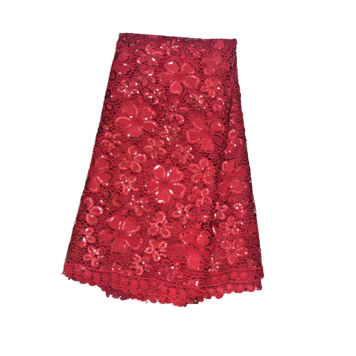 decimal flower cord red aso ebi fabrics picture