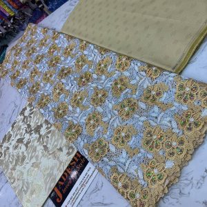 Mega Guipure White/Gold